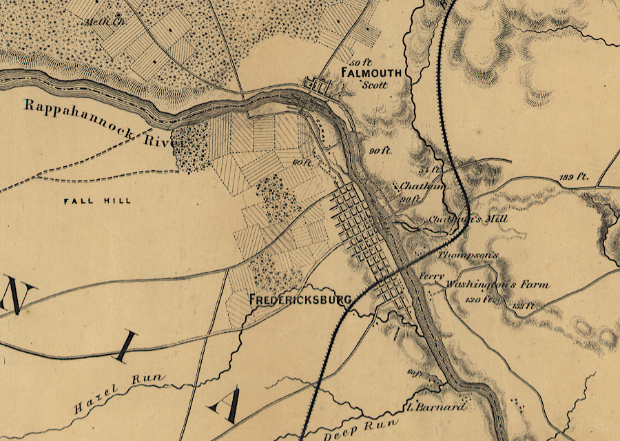 Fredericksburg in 1862