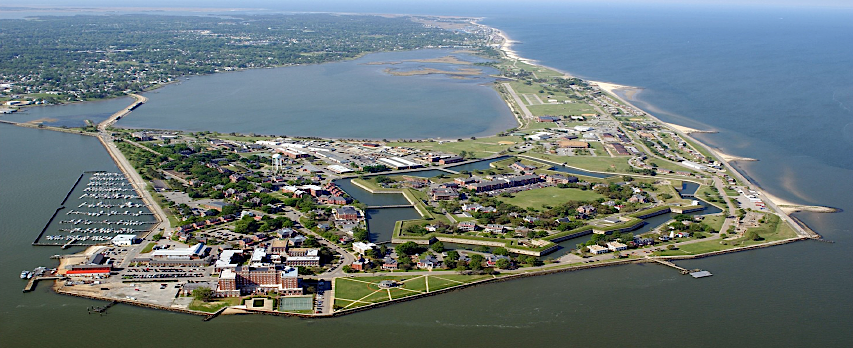 Fort Monroe is within the city limits of Hampton