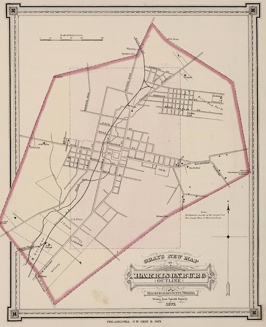 Harrisonburg in 1878