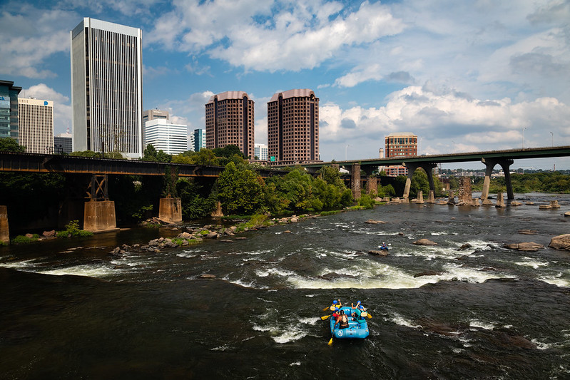 the James River is now a major recreational asset in Richmond