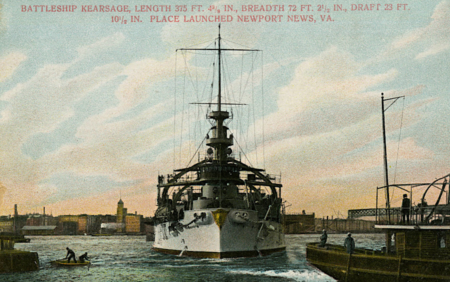 the Newport News Shipbuilding and Drydock Company built the battleship USS Kearsarge in 1898