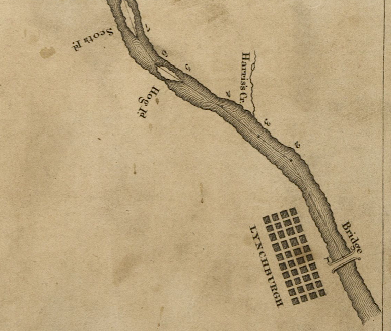 Lynchburg on the James River, 1614