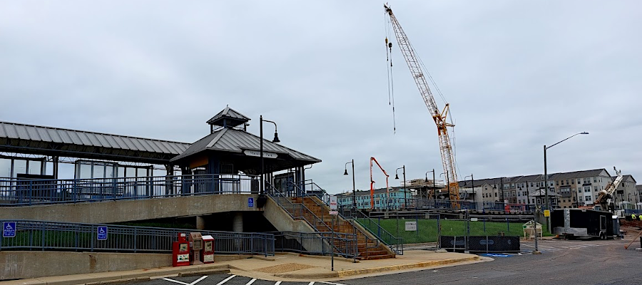 as part of its Park Central redevelopment, city officials planned for dense housing next to the Virginia Railway Express (VRE) station