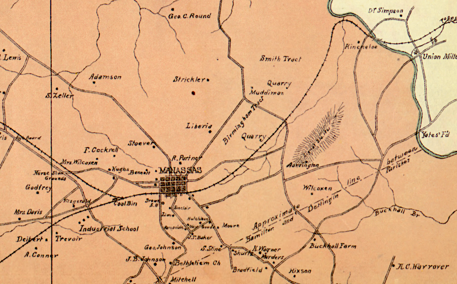 Town of Manassas in 1901