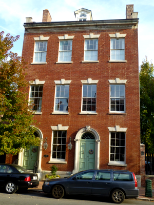 415 Prince Street, site of Governor's Pierpont's office when Alexandria was the capital of 