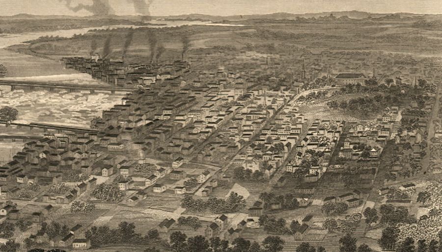 Richmond developed at the Fall Line (modern 14th Street), then expanded onto Church Hill and to the west