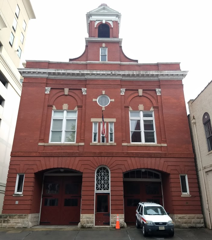 downtown Roanoke fire station on Church Street