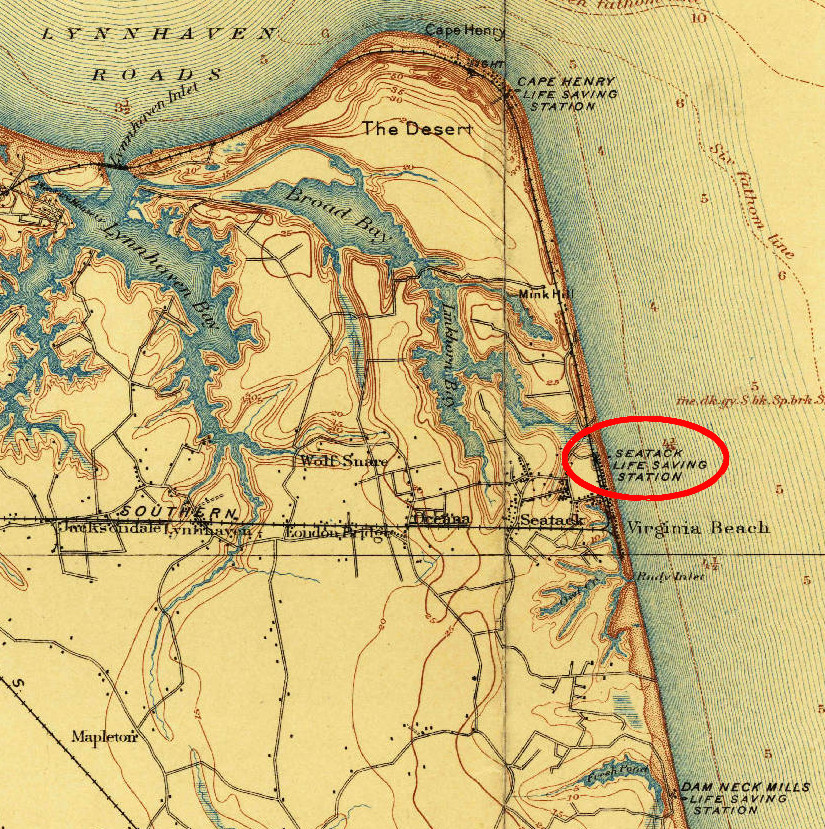 what is now the resort area of Virginia Beach was originally called Seatack