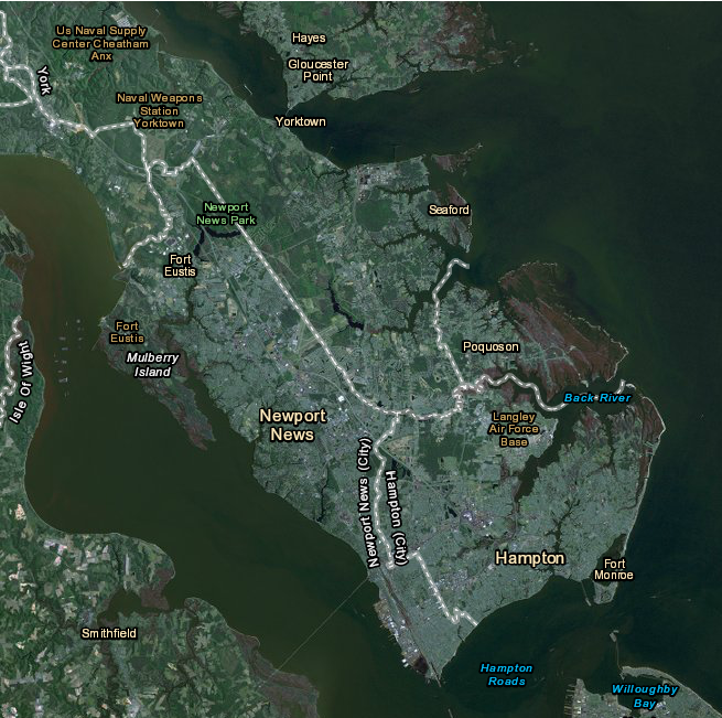 Poquoson split from York County and became an independent city in 1975