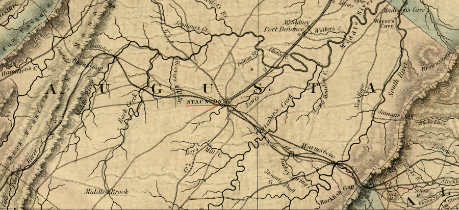 like Winchester, Staunton developed a transportation network prior to the Civil War to draw farms goods to the city for transport to market via turnpikes and railroads