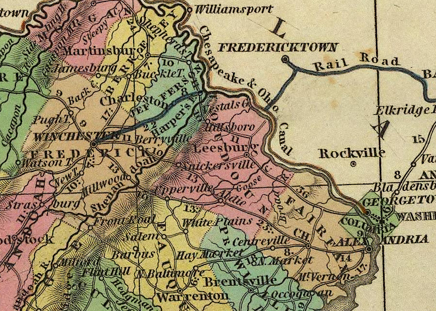 Winchester was connected by railroad to Baltimore before Alexandria had any railroad