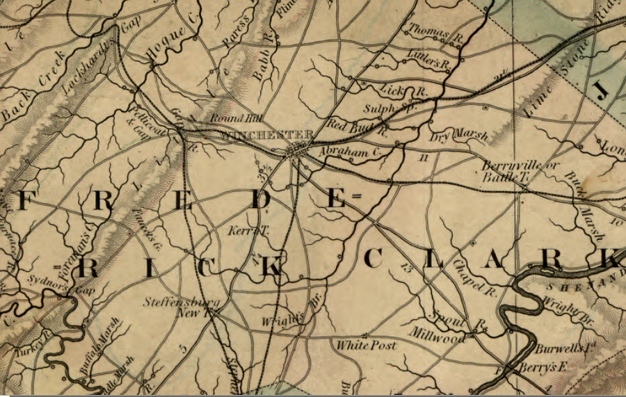Winchester developed a transportation network, with turnpikes crossing gaps in the Blue Ridge and a railroad linking the town to Baltimore (via Harpers Ferry) prior to the Civil War