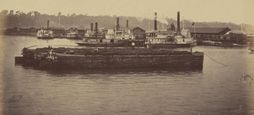 Aquia Creek was a major supply center for Union forces in 1863