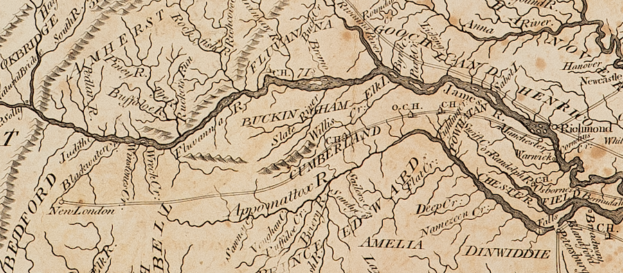 in 1794, New London was the end of the road from Richmond