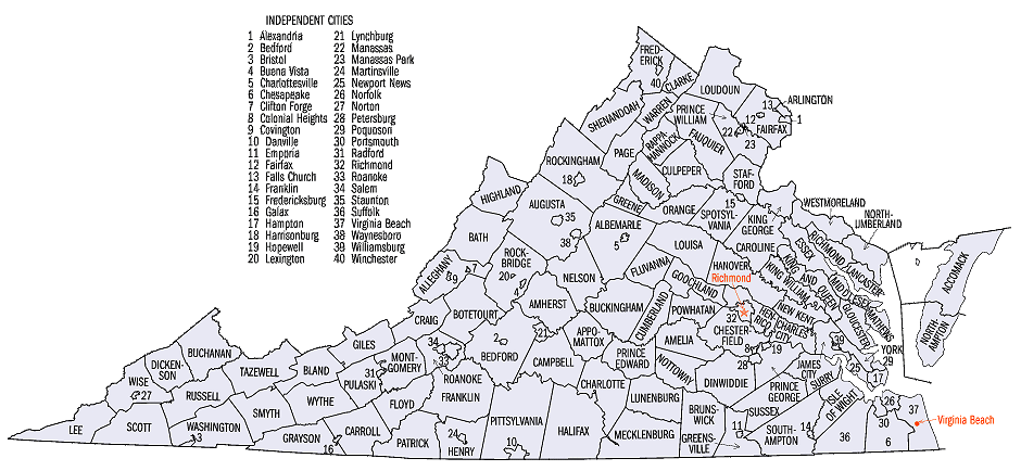 Counties of Virginia