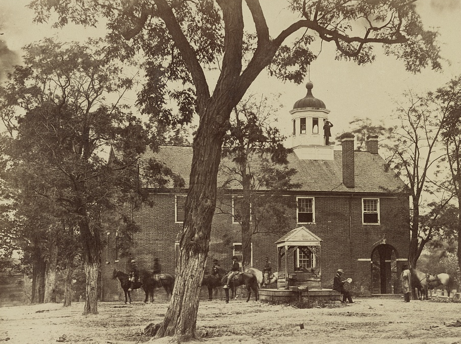 a cupola and bell were added to the Fairfax County Courthouse in 1844, and remain on the building today