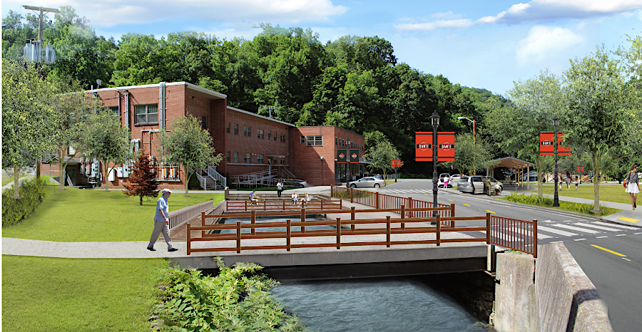 daylighting Lick Creek to create a community amenity is part of the plan to revitalize Dante