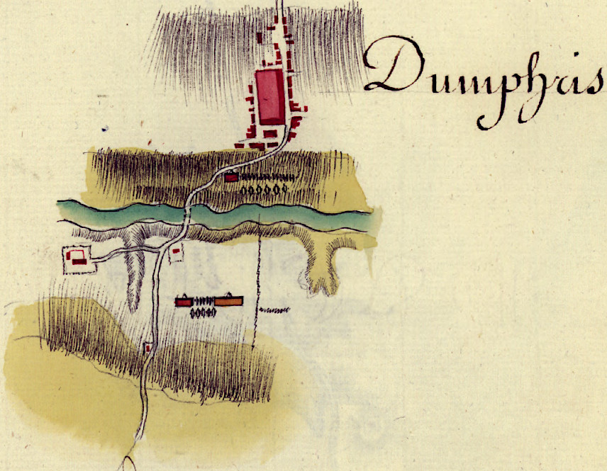the French army marched north from Yorktown in 1782, and camped at Dumfries on Quantico Creek