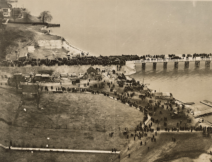 Tappahannock in 1927, at the completion of Downing Bridge