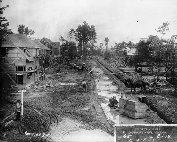 construction of Hilton Village started in April, 1918