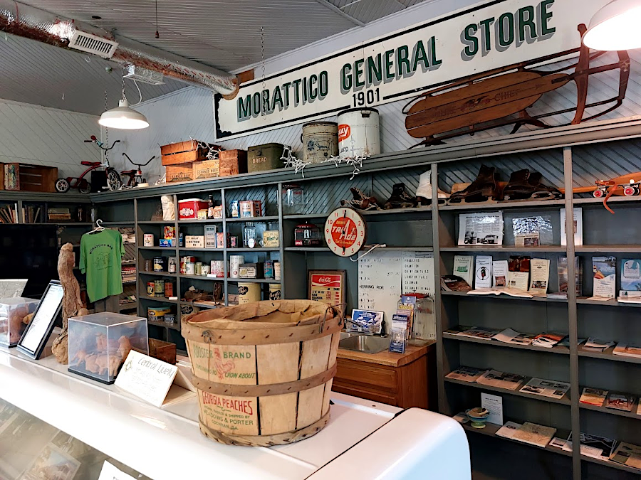 ships brought goods to the Morattico wharf in Lancaster County, and they were sold in the General Store (now a museum)