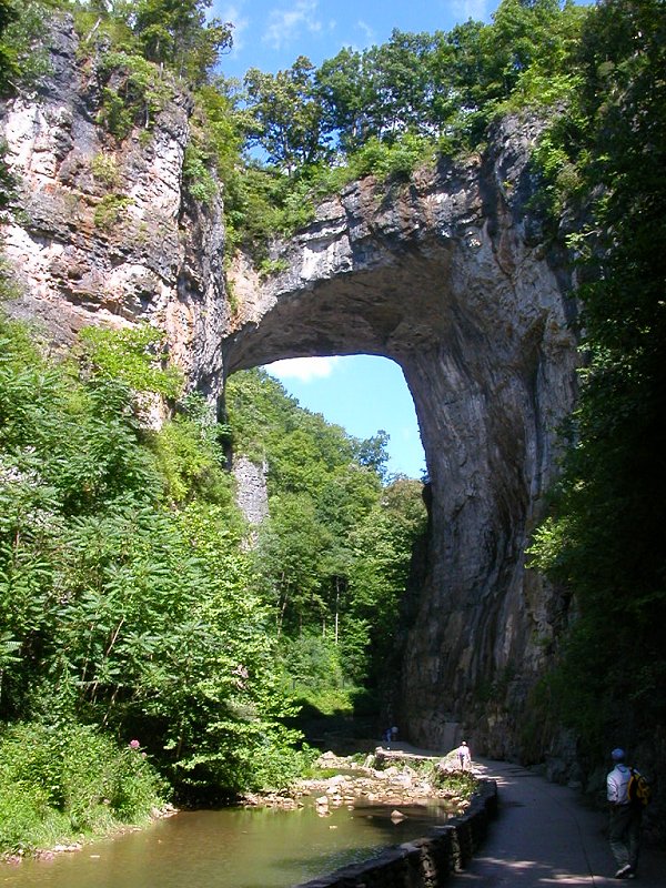 Natural Bridge is the last remnant of a cave roof