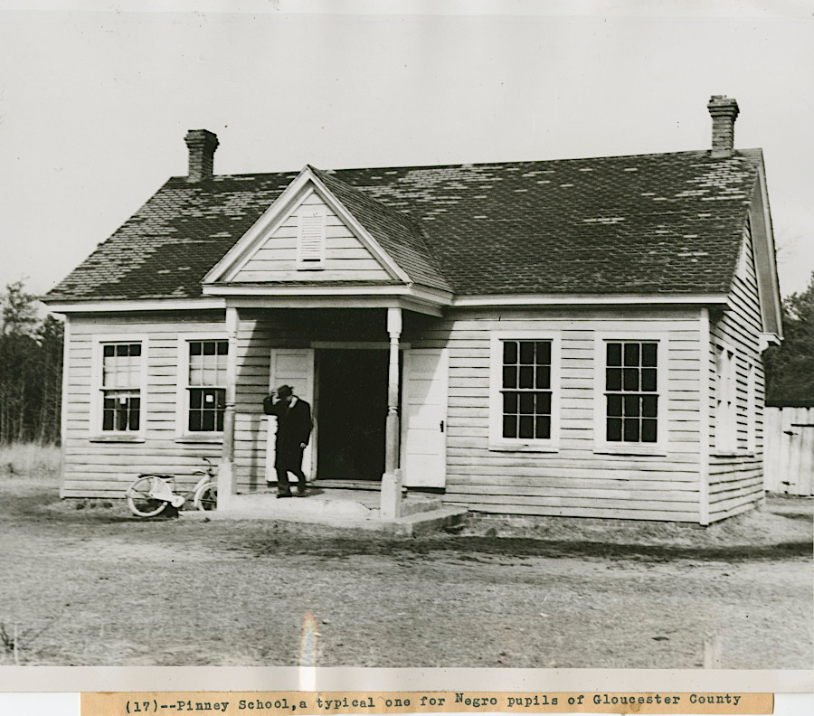 Pinney School in Gloucester County in 1948, when schools were segregated and unequal