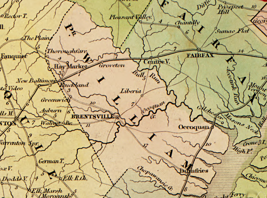 Brentsville was the county seat of Prince William County between 1822-1896