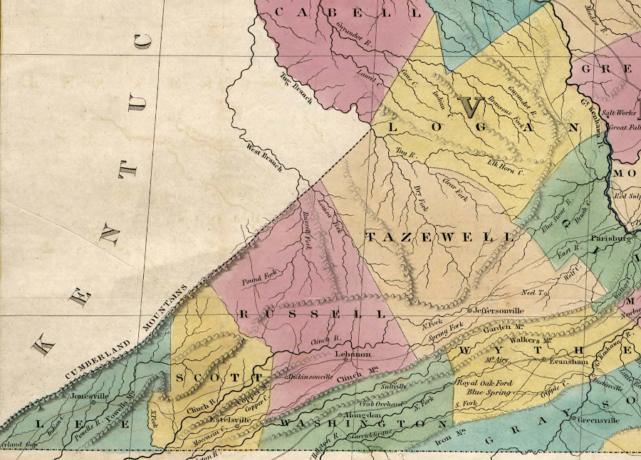 Russell County in 1820