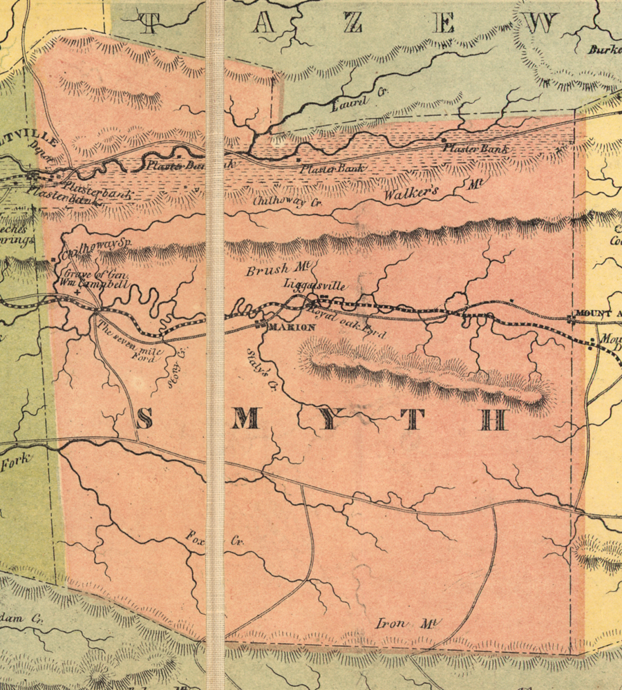 Smyth County in 1856, as the Virginia and Tennessee brought the first railroad to Southwest Virginia