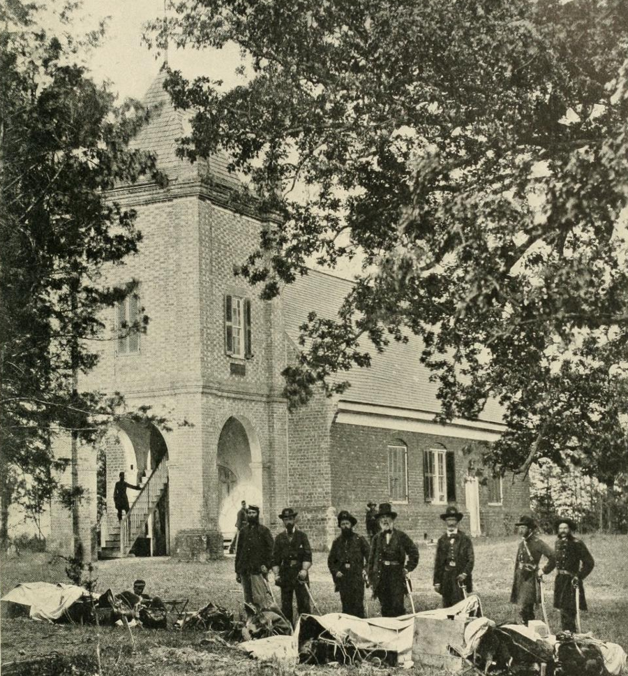 tradition holds that George Washington and Martha Dandridge Custis were married in St. Peters Church in New Kent County (seen here during the Civil War)