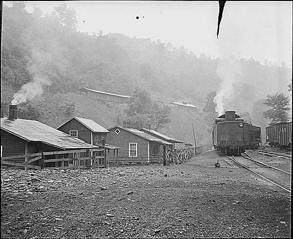 mining communities depended upon the railroad for moving people and coal