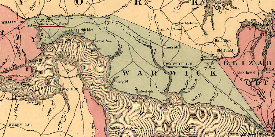 Warwick County in 1862