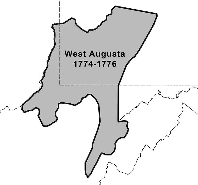 the District of West Augusta encroached into territory claimed by the colony of Pennsylvania