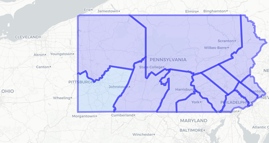 Pennsylvania established Westmoreland County in April, 1773, asserting its claim to the Forks of the Ohio