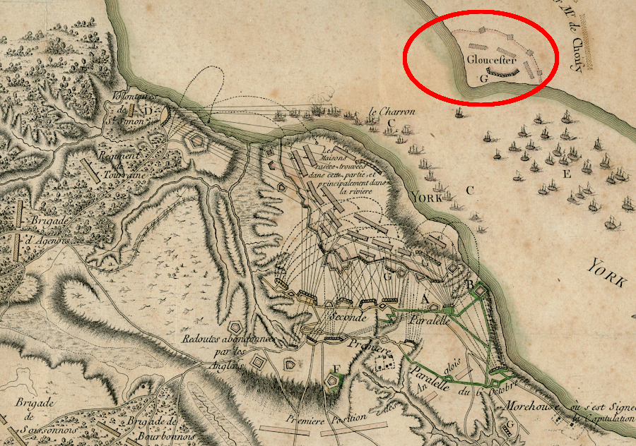 Cornwallis planned to escape the trap at Yorktown by crossing the York River and moving north from Gloucester County