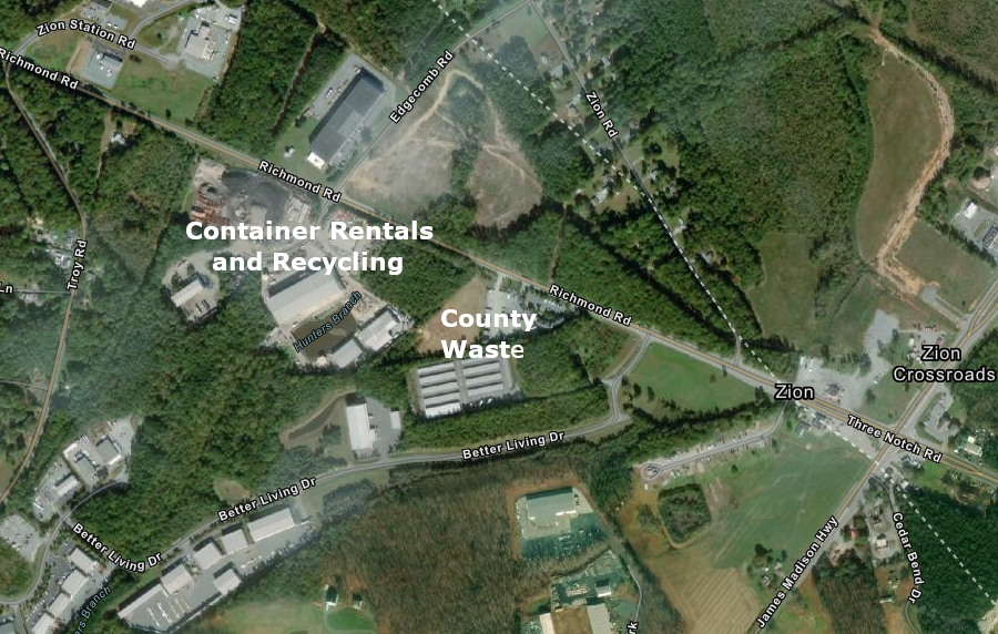 competition for processing recyclables in Charlottesville ended when Container Rentals and Recycling dropped out of the business in 2018