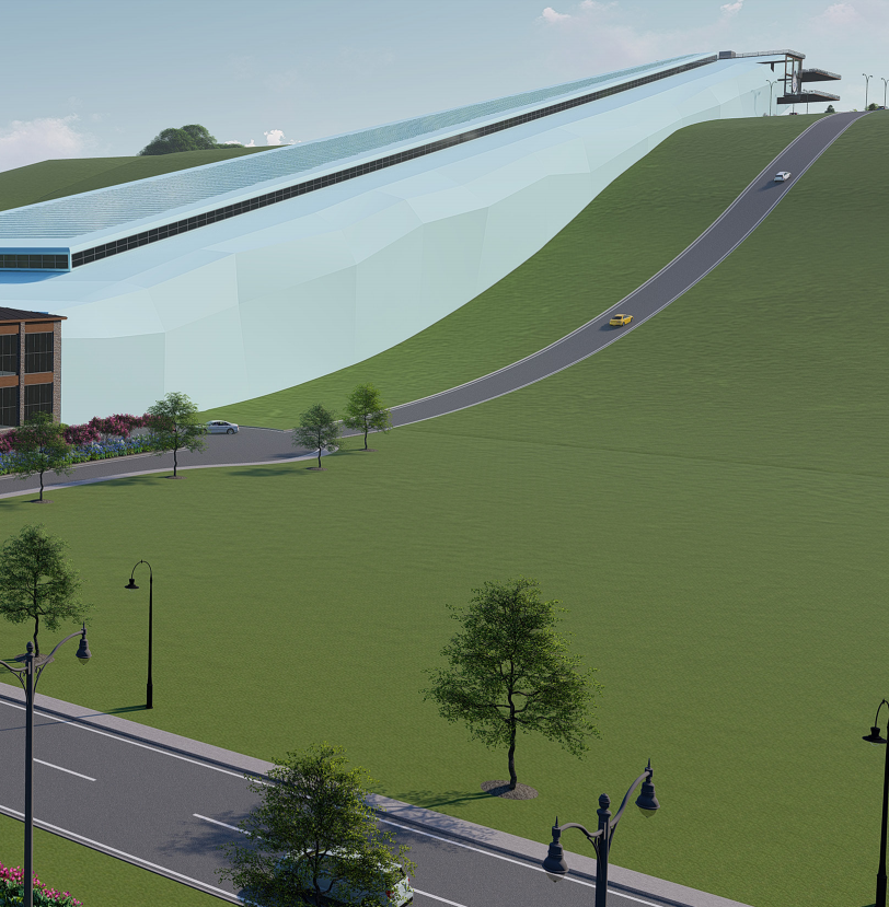 SnowWorld USA proposed to operate an indoor ski slope, using the I-95 Lorton landfill to create a 20 degree slope