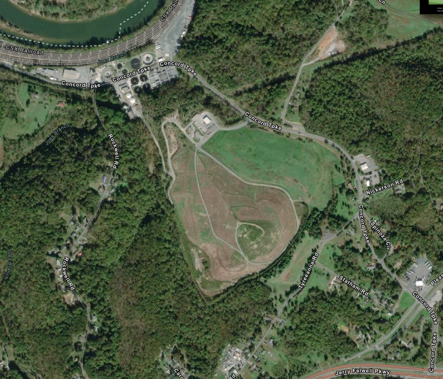 the Lynchburg landfill has been closed and serves now as the Concord Turnpike Convenience Center