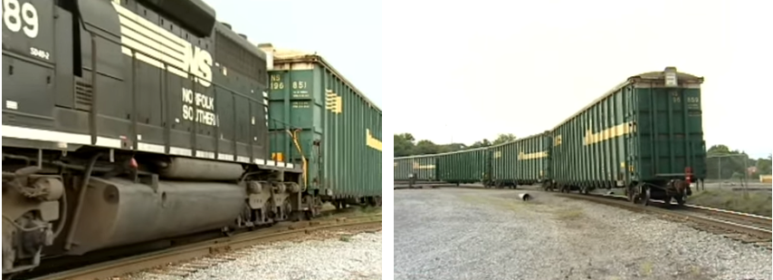 since 1992, a dedicated unit train (the Waste Line Express) carried municipal solid waste from Roanoke to the Smith Gap landfill every night