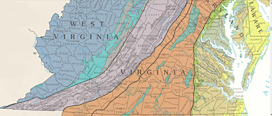 aquifers in Virginia have a different character in different physiographic provinces