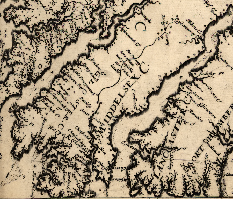 in the 1676 rebellion, Nathaniel Bacon followed the Pamunkeys into Dragon Run
