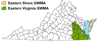 Ground Water Management Areas in Virginia