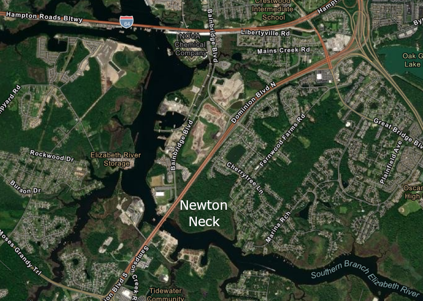 in 2022, Newton Neck was transferred to the City of Chesapeake to become a passive park