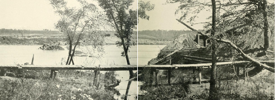 Union forces did not move upstream of Fort Darling and its river obstructions until Fort Darling was abandoned after the fall of Petersburg in April 1865