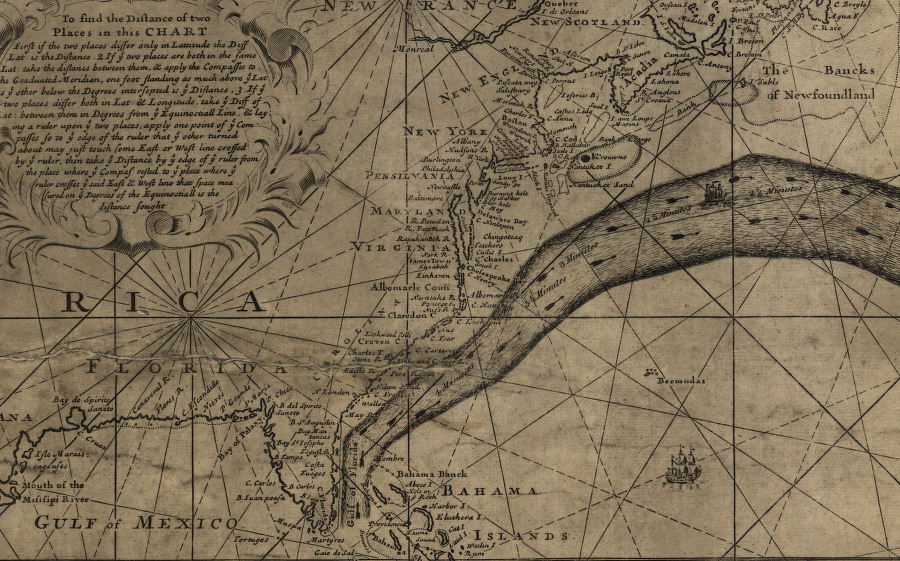 Benjamin Franklin and his cousin Timothy Folger documented that sailing in the Gulf Stream could increase time required to cross the Atlantic Ocean to North America