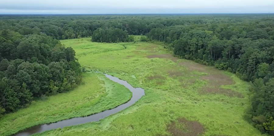 the former lakebed of Lake Charles in 2025