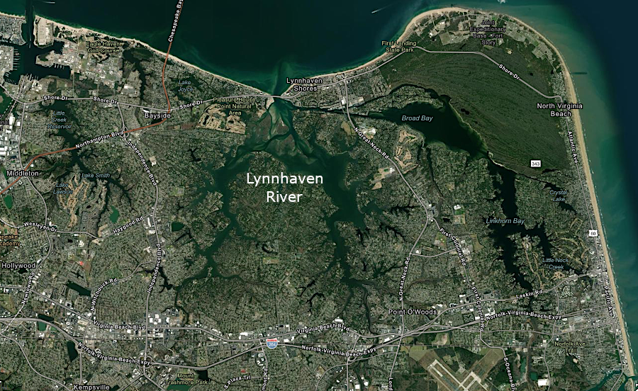 Lynnhaven River is completely within the City of Virginia Beach