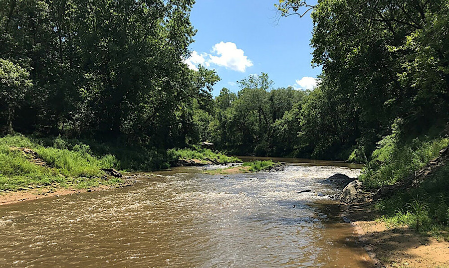 Monumental Mills Dam, before and after