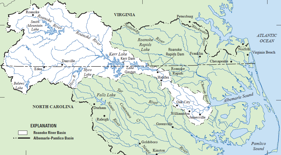 Roanoke River watershed